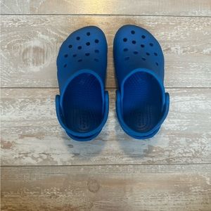 Blue toddler CROCS size 9